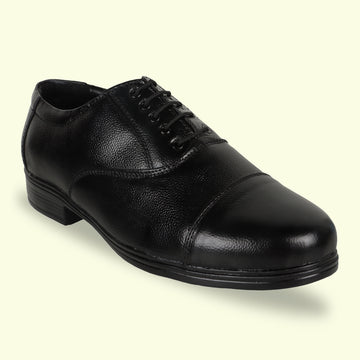 G.O.A.T Black Oxford Formal Shoe For Men - 1005