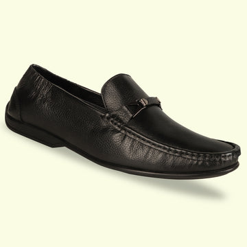 TRUDGE Black Loafer For Men - 5001